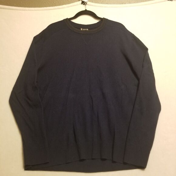 Smartwool XL Sweater Navy Blue Merino Wool Pullover Crewneck Classic Base Layer - Picture 1 of 7